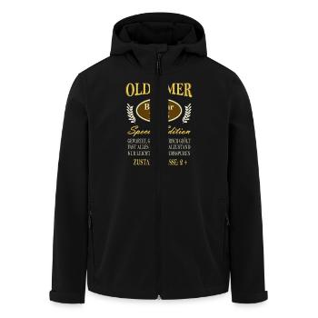Rond Anniversaire 60 Ans Vintage 1965 Voiture Classique - Veste softshell homme en polyester recyclé Stanley/Stella - noir - Devant - AI Model Male 185 light (185cm)