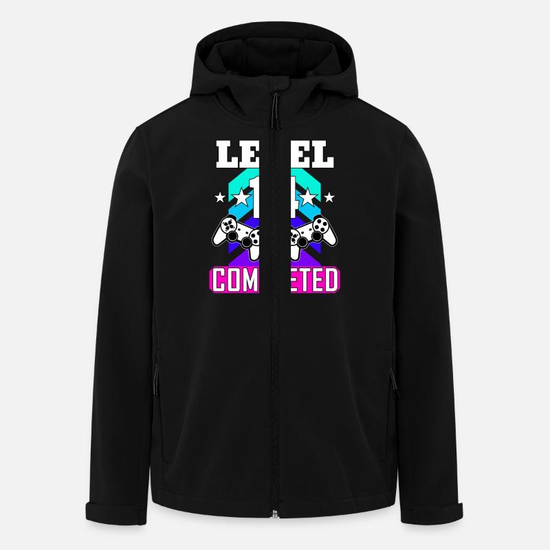 14 Anniversaire - Veste softshell homme en polyester recyclé Stanley/Stella - noir