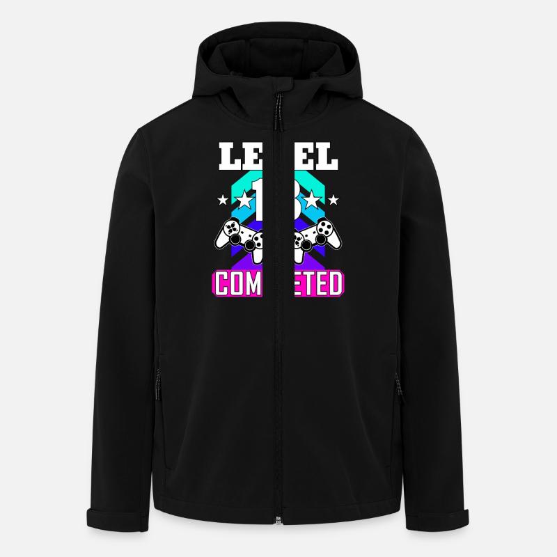 13 Anniversaire - Veste softshell homme en polyester recyclé Stanley/Stella - noir