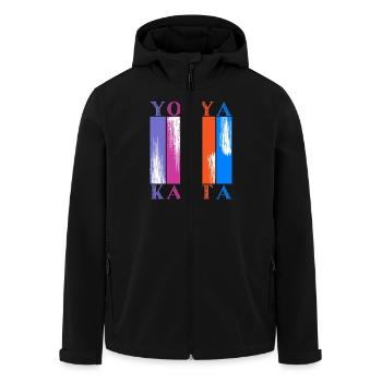 Yogyakarta Indonesia - Men’s Recycled Softshell Jacket by Stanley/Stella - black - Front - AI Model Male 185 light (185cm)