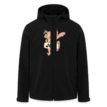 March 27 National Joe Day - Men’s Recycled Softshell Jacket by Stanley/Stella - black - Front - AI Model Male 185 light (185cm)