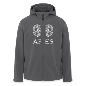 aries1w Plan de travail 1 - Veste softshell homme en polyester recyclé Stanley/Stella - charbon - Devant - AI Model Male 185 light (185cm)