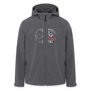 Eat Sleep Volleyball Repeat Spruch - Recycelte Männer Softshell-Jacke von Stanley/Stella - Anthrazit - Vorne - AI Model Male 185 light (185cm)