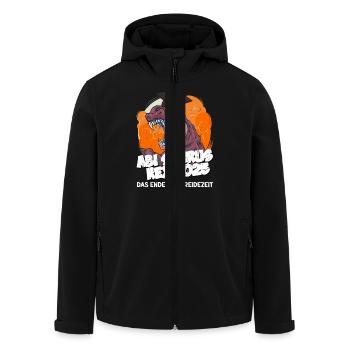 Abitur ABI SAURUS REX 2025 Abitur Lustiges - Recycelte Männer Softshell-Jacke von Stanley/Stella - Schwarz - Vorne - AI Model Male 185 light (185cm)