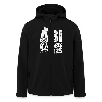 ABI QUEEN 2025 Abiturientin Abitur Geschafft - Recycelte Männer Softshell-Jacke von Stanley/Stella - Schwarz - Vorne - AI Model Male 185 light (185cm)