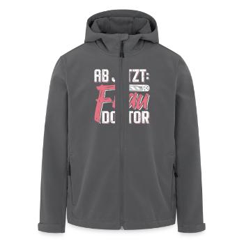 Doktorarbeit AB JETZT BITTE FRAU DOKTOR Lustiges - Recycelte Männer Softshell-Jacke von Stanley/Stella - Anthrazit - Vorne - AI Model Male 185 light (185cm)