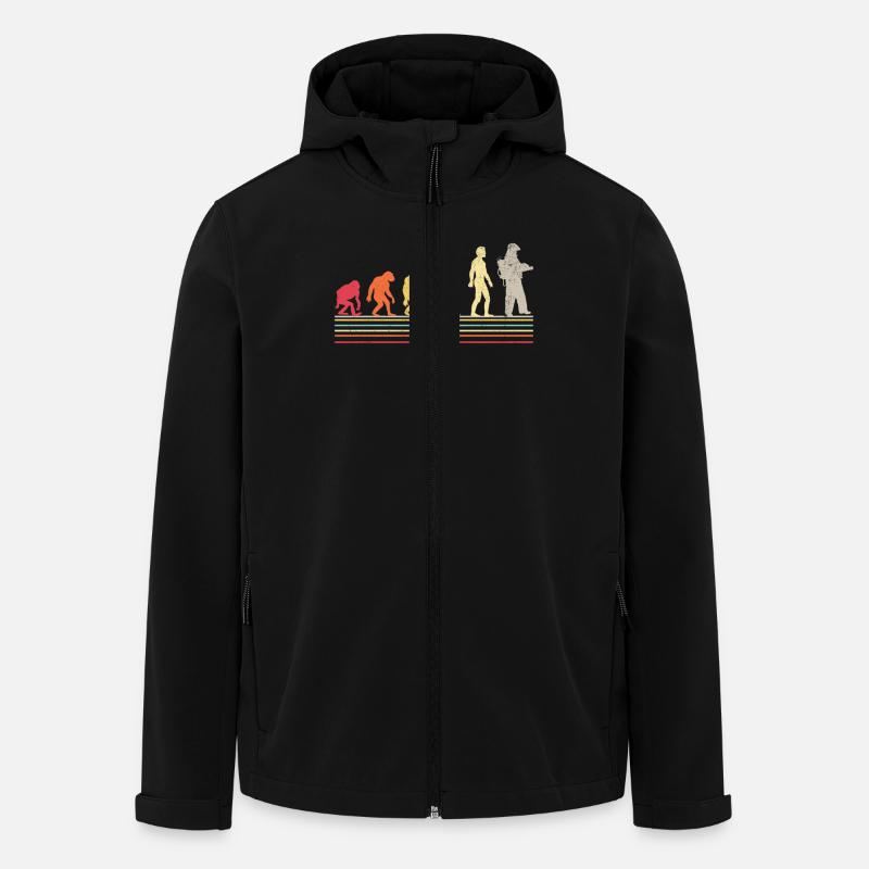 Evolution Pompiers Joueurs Pompiers - Veste softshell homme en polyester recyclé Stanley/Stella - noir