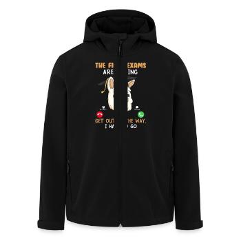Abitur DAS ABI RUFT AUS DEM WEG MUSS LOS Lustig - Recycelte Männer Softshell-Jacke von Stanley/Stella - Schwarz - Vorne - AI Model Male 185 light (185cm)