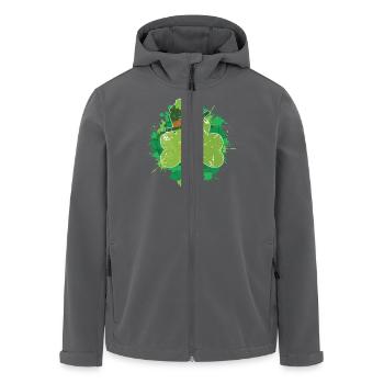 St. Patrick's Day Irland St. Patrick's Day 2025 - Recycelte Männer Softshell-Jacke von Stanley/Stella - Anthrazit - Vorne - AI Model Male 185 light (185cm)