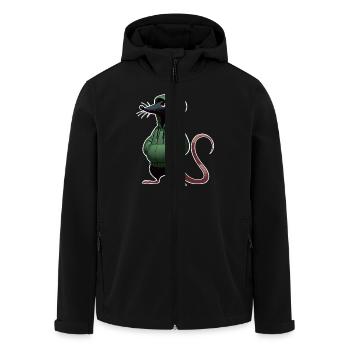 Souris - Veste softshell homme en polyester recyclé Stanley/Stella - noir - Devant - AI Model Male 185 light (185cm)