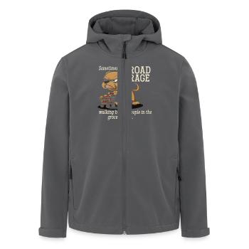 Sometimes I have road rage in the supermarket - Men’s Recycled Softshell Jacket by Stanley/Stella - anthracite - Front - AI Model Male 185 light (185cm)