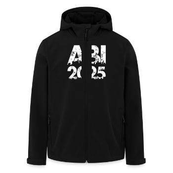 ABI 2025 Abitur Abschluss Lustiges Abiturienten - Recycelte Männer Softshell-Jacke von Stanley/Stella - Schwarz - Vorne - AI Model Male 185 light (185cm)