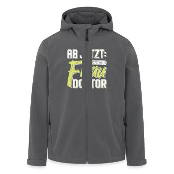 Doktorarbeit AB JETZT BITTE FRAU DOKTOR Lustiges - Recycelte Männer Softshell-Jacke von Stanley/Stella - Anthrazit - Vorne - AI Model Male 185 light (185cm)