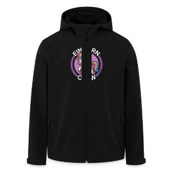 Unicorn crew - Men’s Recycled Softshell Jacket by Stanley/Stella - black - Front - AI Model Male 185 light (185cm)
