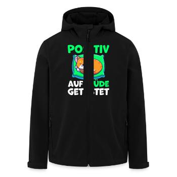 fatigué positive6 T Shirt - Veste softshell homme en polyester recyclé Stanley/Stella - noir - Devant - AI Model Male 185 light (185cm)