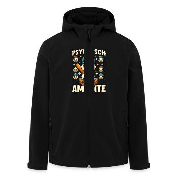 Psychisch Am Ente Ente Mit Baseballschläger - Recycelte Männer Softshell-Jacke von Stanley/Stella - Schwarz - Vorne - AI Model Male 185 light (185cm)