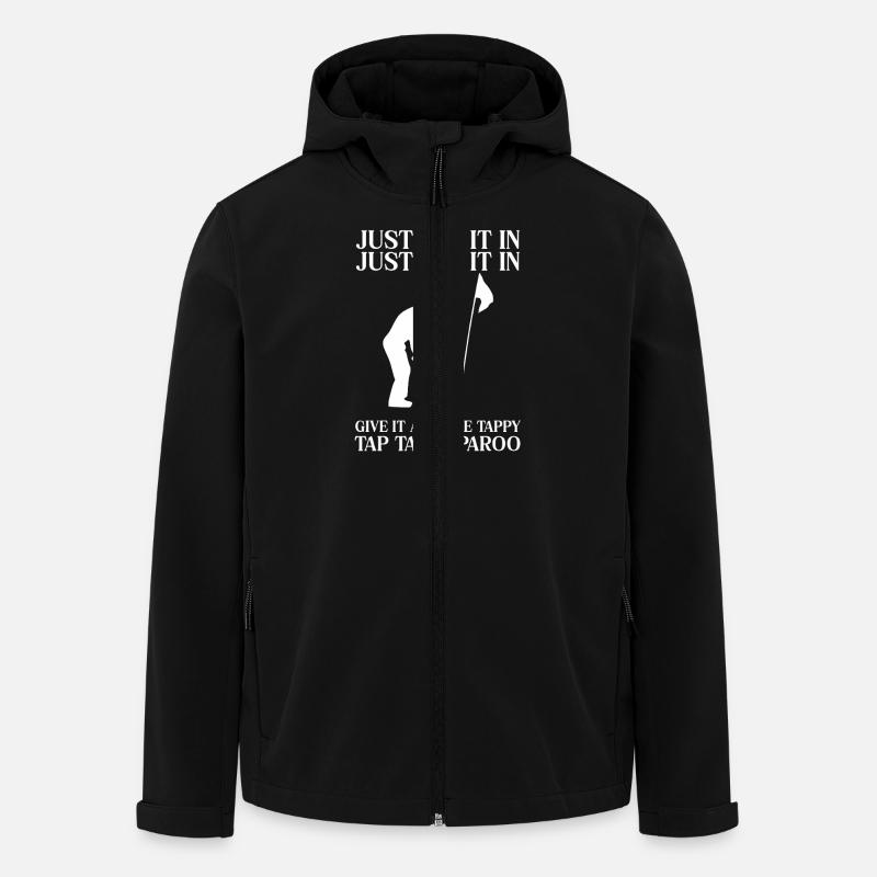Einfach Antippen Golf Humor Tap Tap Taparoo - Recycelte Männer Softshell-Jacke von Stanley/Stella - Schwarz