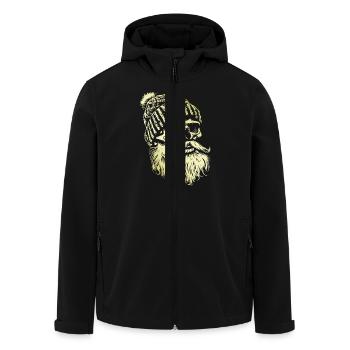 Lumberjack Skull - Men’s Recycled Softshell Jacket by Stanley/Stella - black - Front - AI Model Male 185 light (185cm)