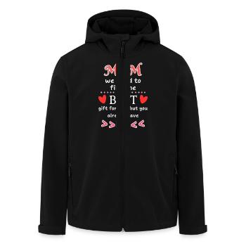 Lustiges Mama Geschenk Muttertag - Recycelte Männer Softshell-Jacke von Stanley/Stella - Schwarz - Vorne - AI Model Male 185 light (185cm)