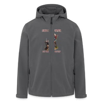 Enfin un retraité, je n’ai rien à faire - Veste softshell homme en polyester recyclé Stanley/Stella - charbon - Devant - AI Model Male 185 light (185cm)