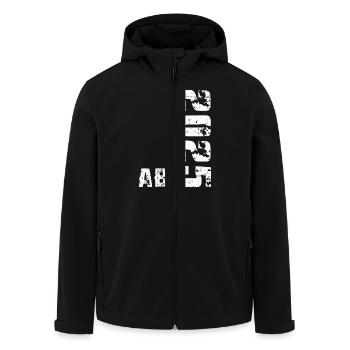 ABI 2025 Abitur Abschluss Lustiges Abiturienten - Recycelte Männer Softshell-Jacke von Stanley/Stella - Schwarz - Vorne - AI Model Male 185 light (185cm)