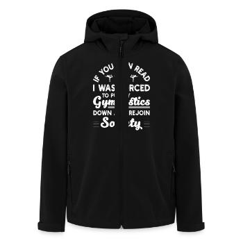 Gymnastik Training Fitness Gym - Recycelte Männer Softshell-Jacke von Stanley/Stella - Schwarz - Vorne - AI Model Male 185 light (185cm)