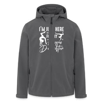 Gymnastik Training Fitness Gym - Recycelte Männer Softshell-Jacke von Stanley/Stella - Anthrazit - Vorne - AI Model Male 185 light (185cm)