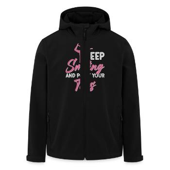 Gymnastik Training Fitness Gym - Recycelte Männer Softshell-Jacke von Stanley/Stella - Schwarz - Vorne - AI Model Male 185 light (185cm)