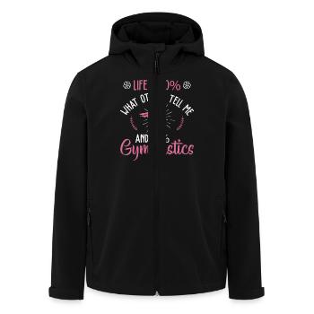 Gymnastik Training Fitness Gym - Recycelte Männer Softshell-Jacke von Stanley/Stella - Schwarz - Vorne - AI Model Male 185 light (185cm)