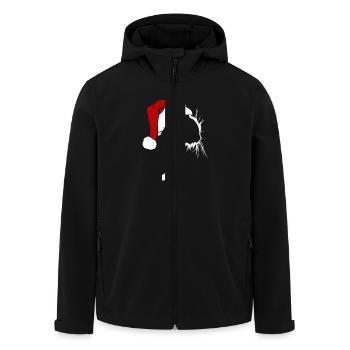 Weihnachtskatze Weihnachten Katze - Recycelte Männer Softshell-Jacke von Stanley/Stella - Schwarz - Vorne - AI Model Male 185 light (185cm)