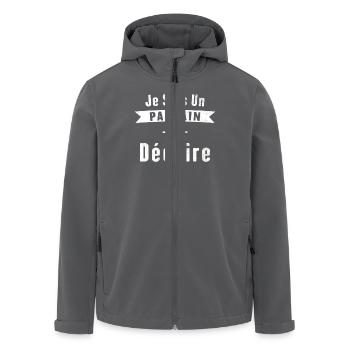 Pate, der weint Geschenkidee - Recycelte Männer Softshell-Jacke von Stanley/Stella - Anthrazit - Vorne - AI Model Male 185 light (185cm)