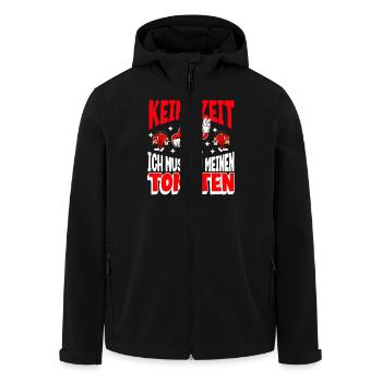 Pas le temps, je m’occupe de mes tomates - Veste softshell homme en polyester recyclé Stanley/Stella - noir - Devant - AI Model Male 185 light (185cm)