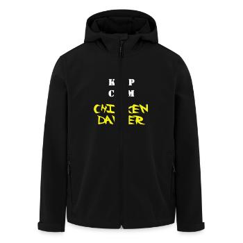 I am A Chicken Dancer - Men’s Recycled Softshell Jacket by Stanley/Stella - black - Front - AI Model Male 185 light (185cm)