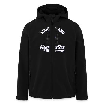 Gymnastik Training Fitness Gym - Recycelte Männer Softshell-Jacke von Stanley/Stella - Schwarz - Vorne - AI Model Male 185 light (185cm)