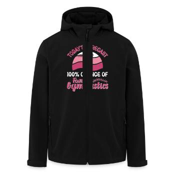 Gymnastik Training Fitness Gym - Recycelte Männer Softshell-Jacke von Stanley/Stella - Schwarz - Vorne - AI Model Male 185 light (185cm)