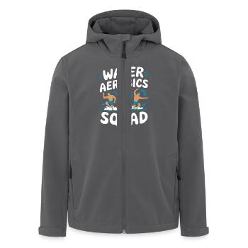 Wassergymnastik Squad: Dein Team für Spaß im - Recycelte Männer Softshell-Jacke von Stanley/Stella - Anthrazit - Vorne - AI Model Male 185 light (185cm)