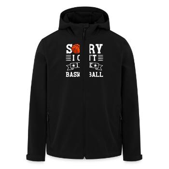 Entschuldigung, ich habe Basketball - Recycelte Männer Softshell-Jacke von Stanley/Stella - Schwarz - Vorne - AI Model Male 185 light (185cm)