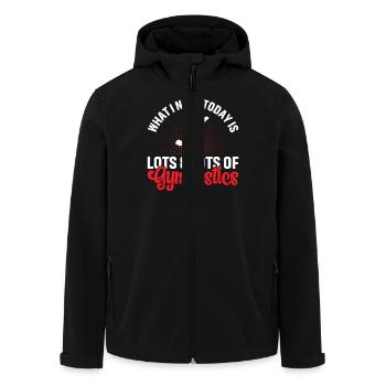 Gymnastik Training Fitness Gym - Recycelte Männer Softshell-Jacke von Stanley/Stella - Schwarz - Vorne - AI Model Male 185 light (185cm)