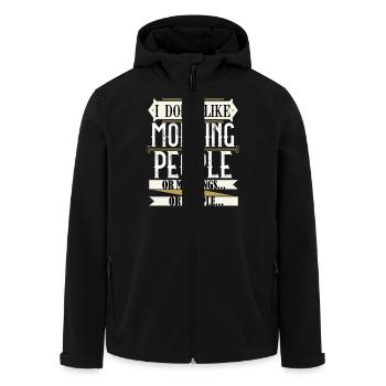 Plan de travail de Bad Morning 1 copie - Veste softshell homme en polyester recyclé Stanley/Stella - noir - Devant - AI Model Male 185 light (185cm)