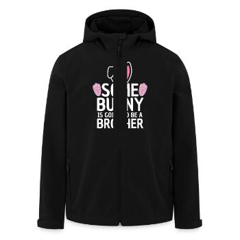 Funny Easter Baby Sibling Design - Men’s Recycled Softshell Jacket by Stanley/Stella - black - Front - AI Model Male 185 light (185cm)