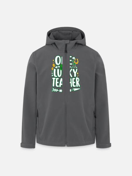 Ein glücklicher Lehrer Lehrer am St. Patricks Day - Recycelte Männer Softshell-Jacke von Stanley/Stella - Schwarz