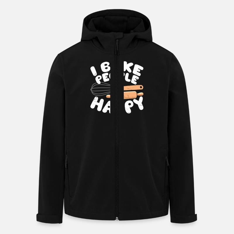 Baking Baker Bakery - Men’s Recycled Softshell Jacket by Stanley/Stella - black