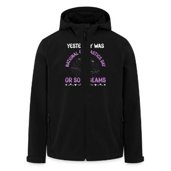 Gymnastik Training Fitness Gym - Recycelte Männer Softshell-Jacke von Stanley/Stella - Schwarz - Vorne - AI Model Male 185 light (185cm)