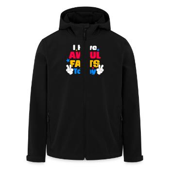 Aujourd’hui, Terrible Pets, Humour, Déclaration - Veste softshell homme en polyester recyclé Stanley/Stella - noir - Devant - AI Model Male 185 light (185cm)