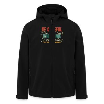 Attention, je ne sais pas trop lequel je suis aujourd’hui - Veste softshell homme en polyester recyclé Stanley/Stella - noir - Devant - AI Model Male 185 light (185cm)