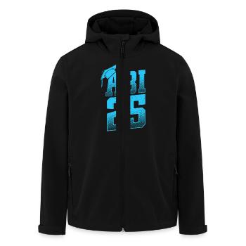 ABITUR 2025 ABI Geschafft Abiturient Lustiges - Recycelte Männer Softshell-Jacke von Stanley/Stella - Schwarz - Vorne - AI Model Male 185 light (185cm)