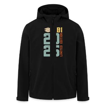 Abiturient ABI 2025 LIMITED EDITION Lustiges - Recycelte Männer Softshell-Jacke von Stanley/Stella - Schwarz - Vorne - AI Model Male 185 light (185cm)