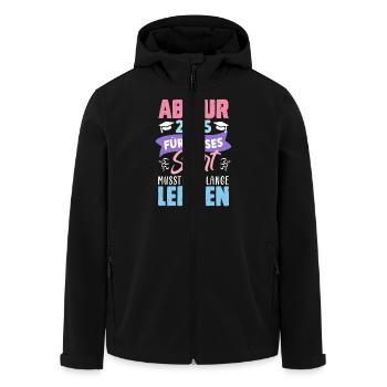ABITUR 2025 FÜR DIESES SHIRT MUSSTE ICH LERNEN - Recycelte Männer Softshell-Jacke von Stanley/Stella - Schwarz - Vorne - AI Model Male 185 light (185cm)