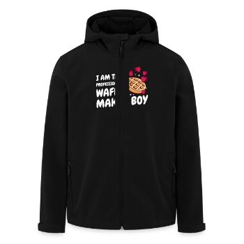 I Am The Professional Waffle Maker Boy - Men’s Recycled Softshell Jacket by Stanley/Stella - black - Front - AI Model Male 185 light (185cm)