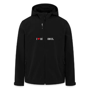 I Love Istanbul Cool Statue Of Liberty Turkey Pun - Men’s Recycled Softshell Jacket by Stanley/Stella - black - Front - AI Model Male 185 light (185cm)